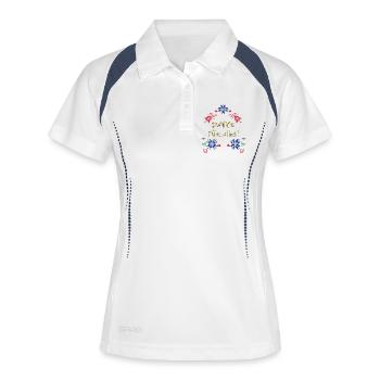 Thanks for everything - Women's Polo breathable - white/navy - Front