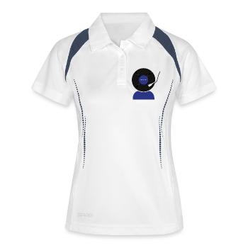 Vinyl Record Head - Women's Polo breathable - white/navy - Front
