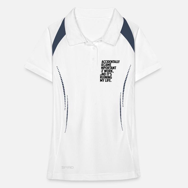 Accidentally Important at Work Women's Polo breathable