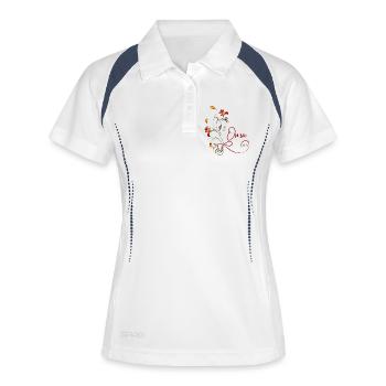Grand-mère 2026 - Polo respirant Femme - blanc/marine - Devant