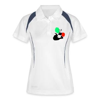 Renard - Polo respirant Femme - blanc/marine - Devant