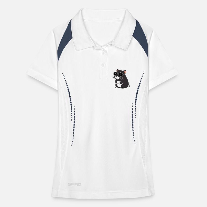 Hmster chic dark glasses Women's Polo breathable
