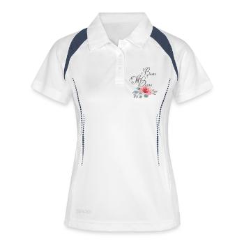 Beste Mama - Frauen Polo atmungsaktiv - Weiß/Navy - Vorne