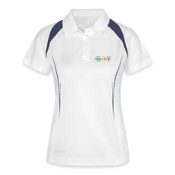 Boy Mom Minimalist Mom Shirt - Women's Polo breathable - white/navy - Front