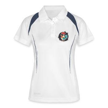 Rooster Stylish Retro Glasses - Women's Polo breathable - white/navy - Front
