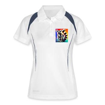 Lemur - Women's Polo breathable - white/navy - Front