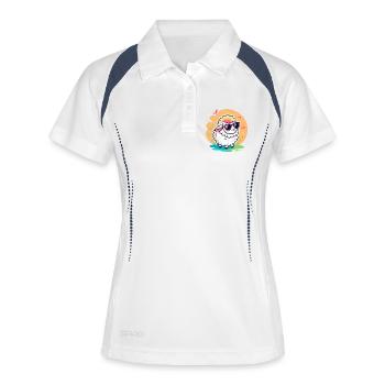 Trendy Sheep Sunglasses - Women's Polo breathable - white/navy - Front