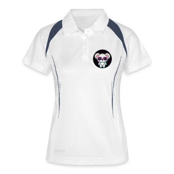 Koala Kawaii Neon and Pink Glasses - Women's Polo breathable - white/navy - Front