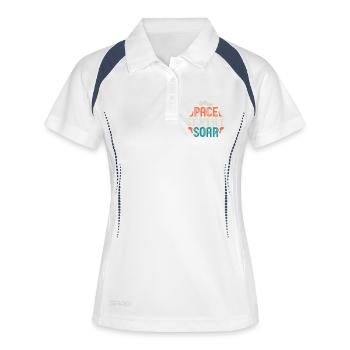 Pace Stumble Soar — Colorful Motivation - Women's Polo breathable - white/navy - Front