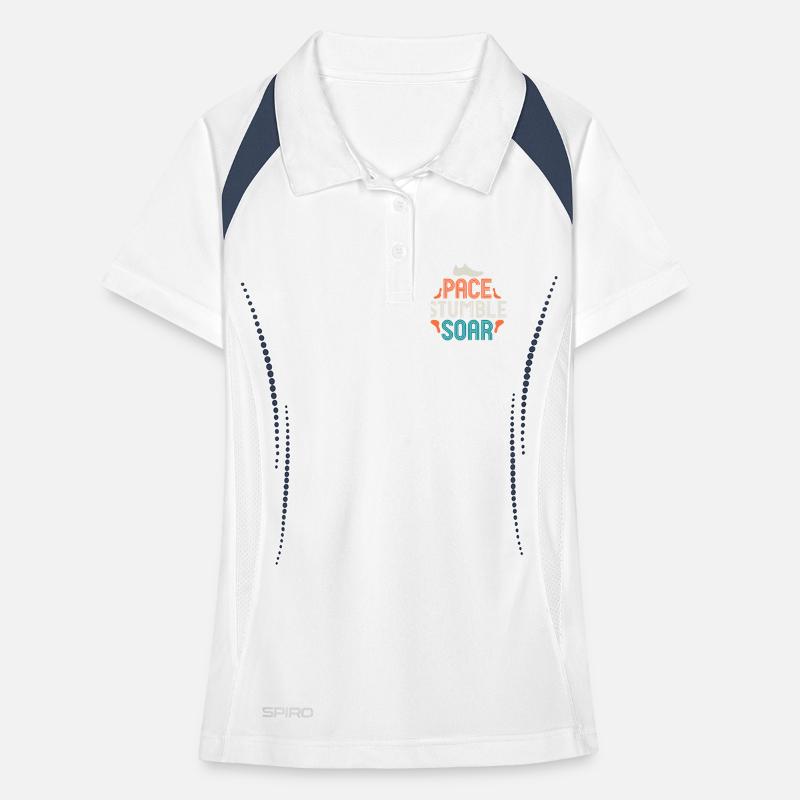 Pace Stumble Soar — Motivation Colorée Polo respirant Femme