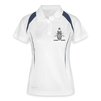 Événement de football - Polo respirant Femme - blanc/marine - Devant