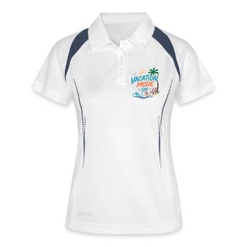 Vacation Mode On - Women's Polo breathable - white/navy - Front