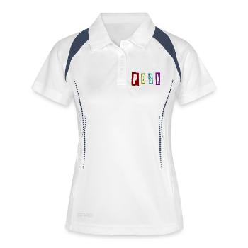Peak - Frauen Polo atmungsaktiv - Weiß/Navy - Vorne
