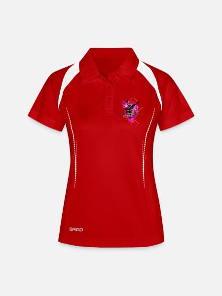Hip Hop - Polo respirant Femme - blanc/marine