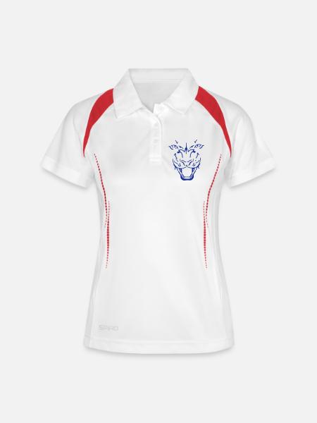 tiger - Women's Polo breathable - white/navy