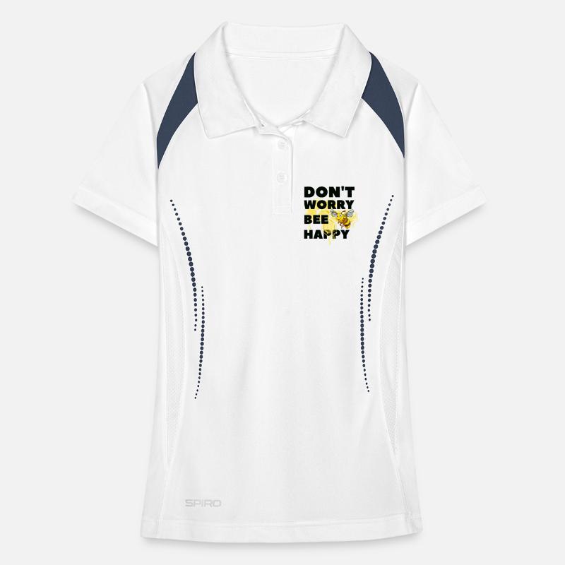 Don't worry Bee Happy Women's Polo breathable
