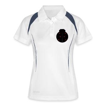 Black Ladybug with Red Dots - Women's Polo breathable - white/navy - Front