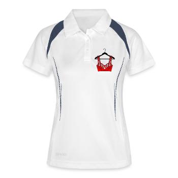 Bra red to clothes hanger - Women's Polo breathable - white/navy - Front