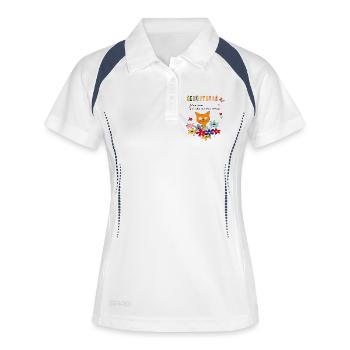 Geburtstag, Happy Birthday - Women's Polo breathable - white/navy - Front