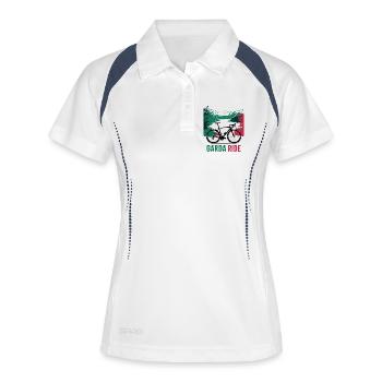 Garda Ride Scenic Cycling Design - Women's Polo breathable - white/navy - Front