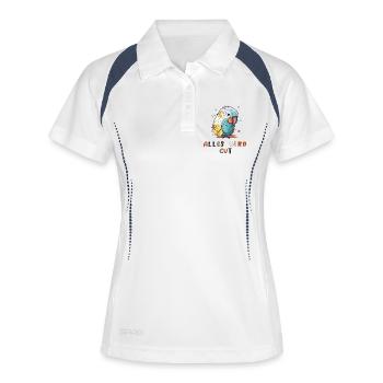 Colorful parrot, everything will be fine - Women's Polo breathable - white/navy - Front