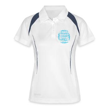 Hyggers going to hygg - Women's Polo breathable - white/navy - Front