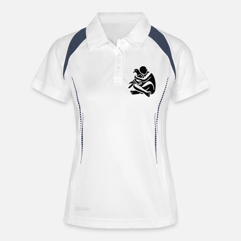 Doves bring peace - Women's Polo breathable - white/navy