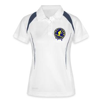 Équipe de ski - Polo respirant Femme - blanc/marine - Devant