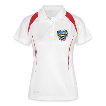 Favorite City Gotha Skull Graffiti - Women's Polo breathable - white/navy - Front