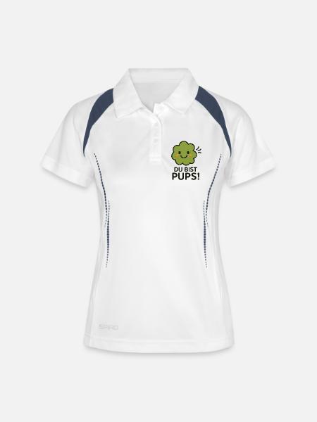 fart - Women's Polo breathable - white/navy