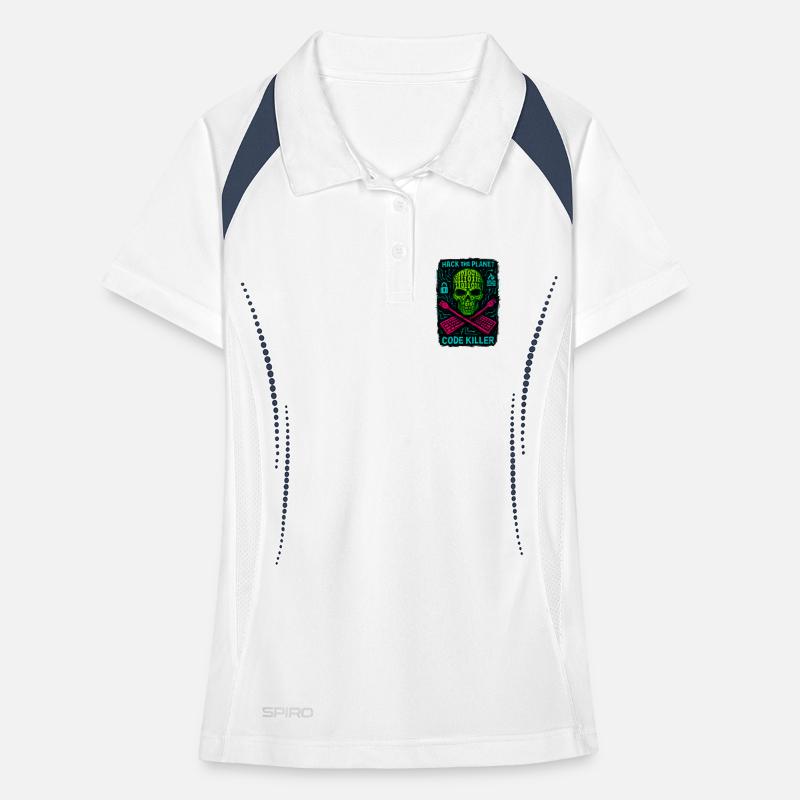 Hack the Planet Code Killer - Cyber Security Women's Polo breathable