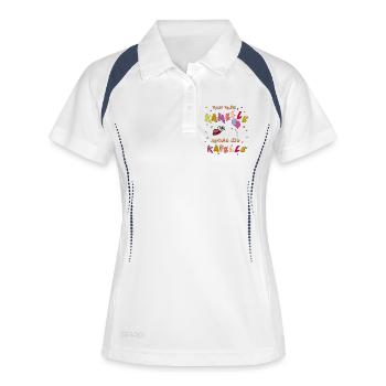 The band only plays with camels - Women's Polo breathable - white/navy - Front