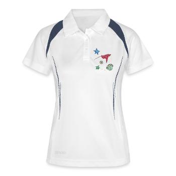 Starfish in the sea - Women's Polo breathable - white/navy - Front