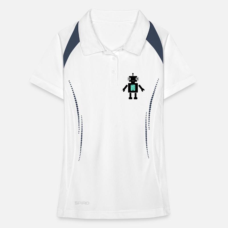 Robot Comic Polo respirant Femme