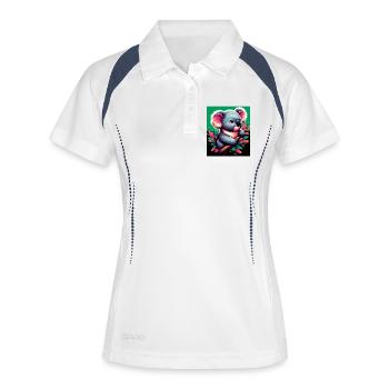 Koala - Polo respirant Femme - blanc/marine - Devant