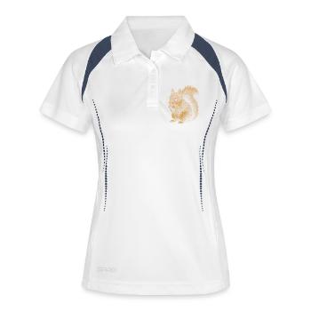 Squirrel - Women's Polo breathable - white/navy - Front