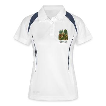 Forest Mushrooms Secret - Women's Polo breathable - white/navy - Front