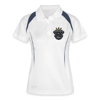 Labrador Dog Crown - Women's Polo breathable - white/navy - Front