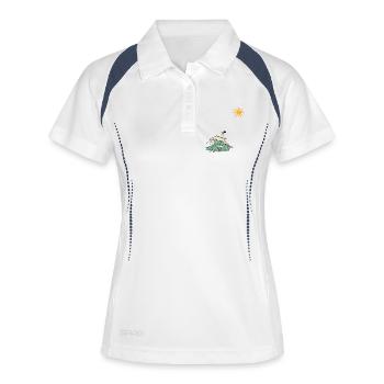 Surfer - Women's Polo breathable - white/navy - Front