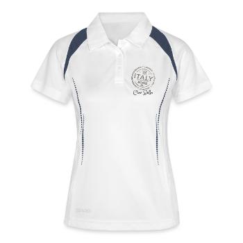 Vintage Italy Stamp Rome Travel - Women's Polo breathable - white/navy - Front