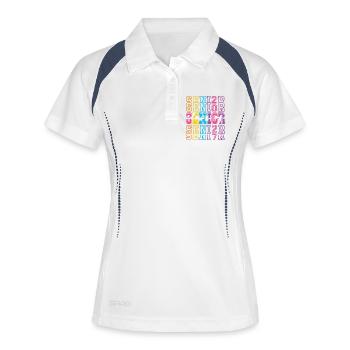 Senior 2027 Neon Class - Women's Polo breathable - white/navy - Front