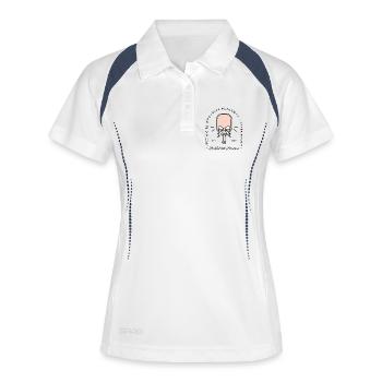 Just a girl who loves pickleball girly aesthetic - Women's Polo breathable - white/navy - Front