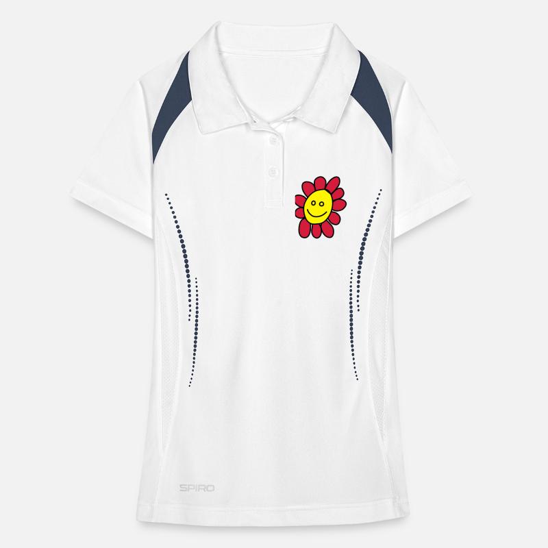 Ich bin eine Blume Frauen Polo atmungsaktiv