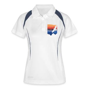 Isaiah 40:31 / Bible verse - Women's Polo breathable - white/navy - Front