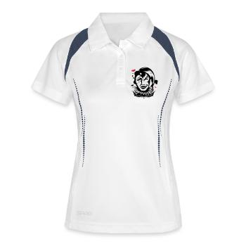 Playing card joker - Women's Polo breathable - white/navy - Front