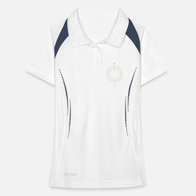 Sun Ring Circuit Design Women's Polo breathable