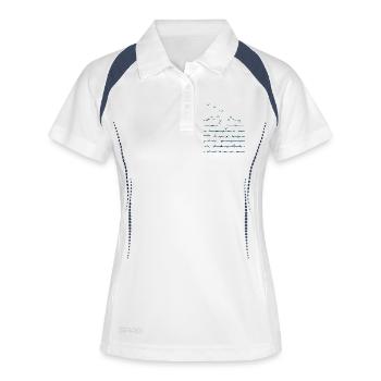 Break free - Women's Polo breathable - white/navy - Front