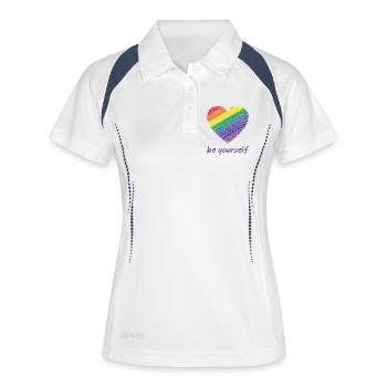 Pride Month LGBTQ - Be Yourself - Women's Polo breathable - white/navy - Front