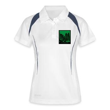 Philadelphia Skyline Édition Verte - Polo respirant Femme - blanc/marine - Devant