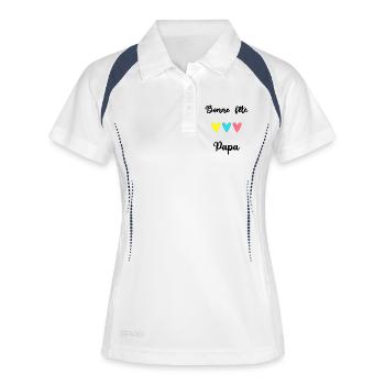 HAPPY FATHER'S DAY. DAD. FATHER's DAY - Women's Polo breathable - white/navy - Front